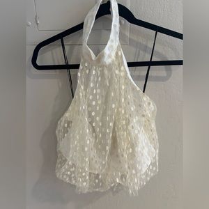 NBD halter polka dot top new without tags